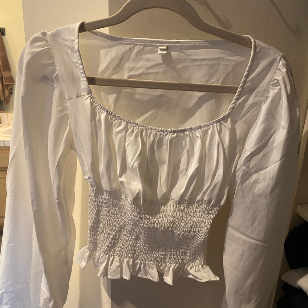 Nasty gal white blouse